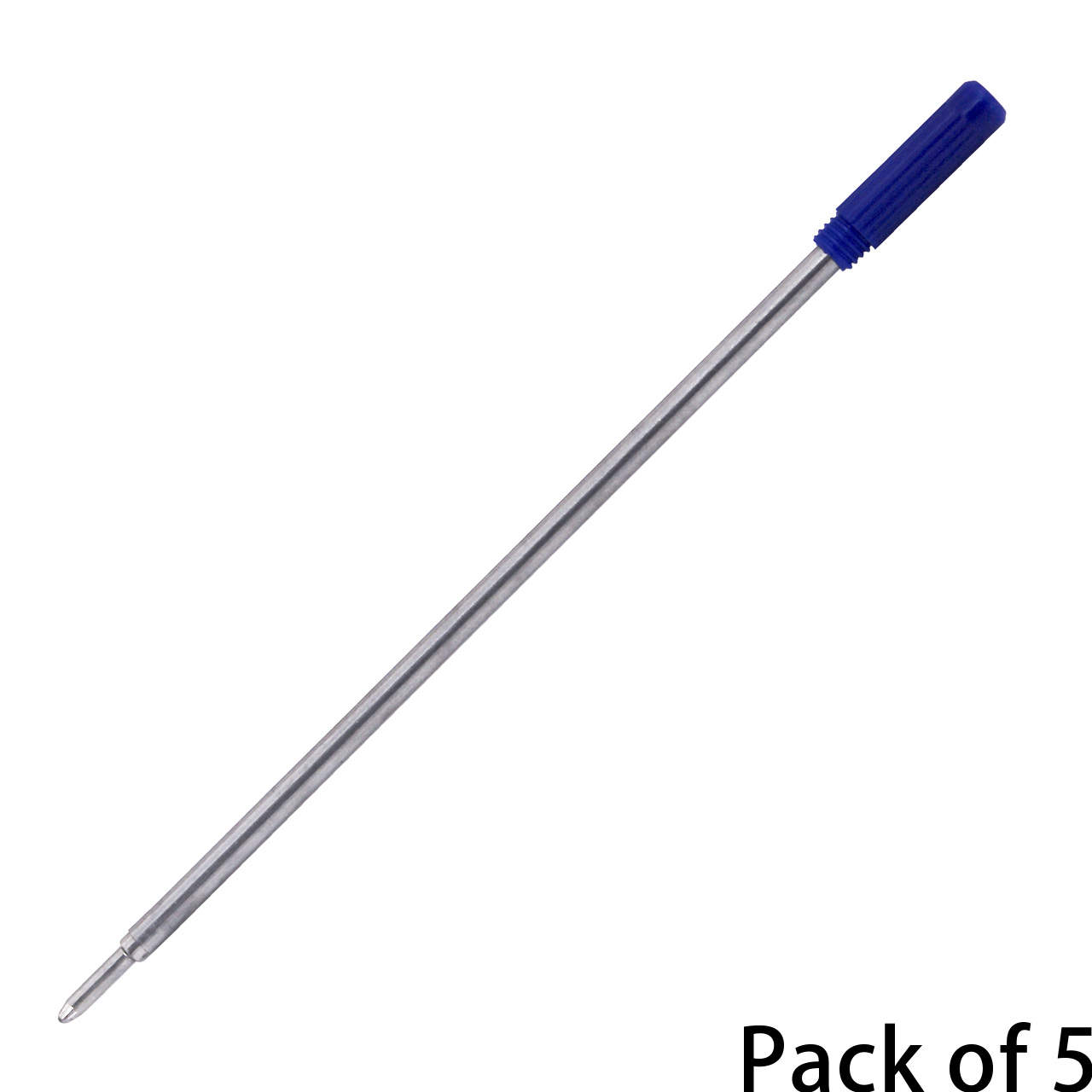 Cross Style Ballpoint Pen Refill - BLUE - 5pk